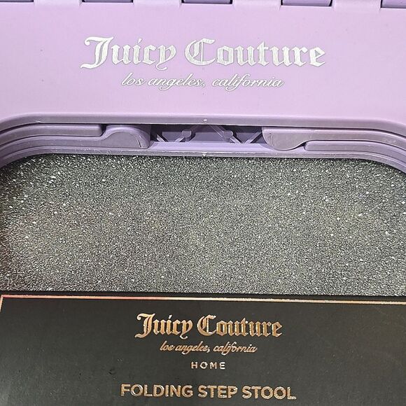 Juicy Couture Home JC Signature Logo Hearts Step Stool - Picture 5 of 6